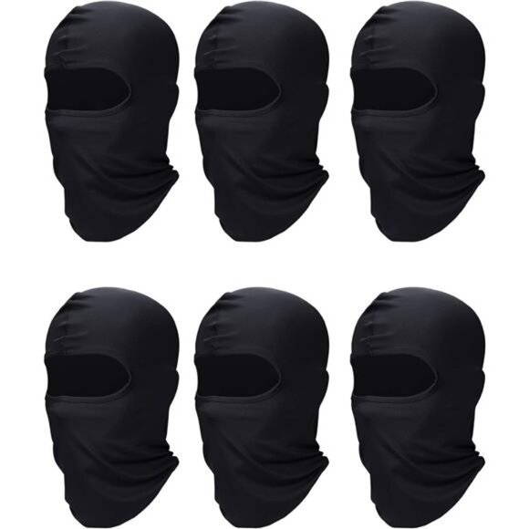 6 Pcs Ski Mask Cover Balaclava Full Face Mask Summer Face Cover UV - Picture 1 of 8